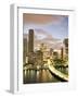 Downtown Skyline at Dusk, Miami, Florida, United States of America, North America-Angelo Cavalli-Framed Photographic Print