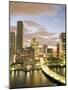 Downtown Skyline at Dusk, Miami, Florida, United States of America, North America-Angelo Cavalli-Mounted Photographic Print