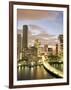 Downtown Skyline at Dusk, Miami, Florida, United States of America, North America-Angelo Cavalli-Framed Photographic Print