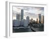 Downtown Skyline at Sunset, Miami, Florida, United States of America, North America-Angelo Cavalli-Framed Photographic Print