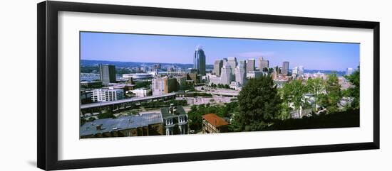 Downtown Skyline, Cincinnati, Hamilton County, Ohio, USA-null-Framed Photographic Print