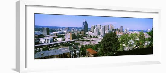 Downtown Skyline, Cincinnati, Hamilton County, Ohio, USA-null-Framed Photographic Print