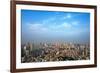 Downtown skyline dominated by Tokyo Tower, Tokyo, Japan-Keren Su-Framed Photographic Print