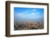 Downtown skyline dominated by Tokyo Tower, Tokyo, Japan-Keren Su-Framed Photographic Print