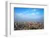 Downtown skyline dominated by Tokyo Tower, Tokyo, Japan-Keren Su-Framed Photographic Print