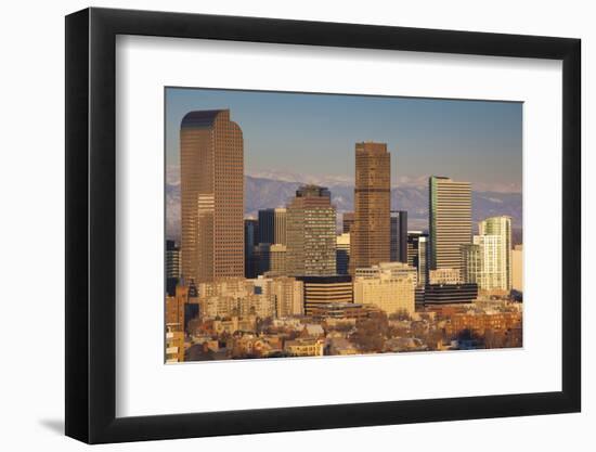 Downtown Skyline from Cheesman Park, Denver, Colorado, USA-Walter Bibikow-Framed Photographic Print