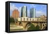 Downtown Skyline, Knoxville, Tennessee, United States of America, North America-Richard Cummins-Framed Stretched Canvas