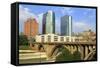 Downtown Skyline, Knoxville, Tennessee, United States of America, North America-Richard Cummins-Framed Stretched Canvas