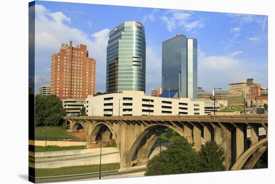 Downtown Skyline, Knoxville, Tennessee, United States of America, North America-Richard Cummins-Stretched Canvas