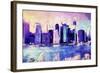 Downtown Skyline-Philippe Hugonnard-Framed Giclee Print