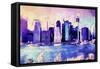 Downtown Skyline-Philippe Hugonnard-Framed Stretched Canvas