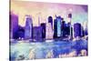Downtown Skyline-Philippe Hugonnard-Stretched Canvas