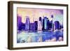 Downtown Skyline-Philippe Hugonnard-Framed Giclee Print