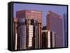 Downtown Skyscrapers in Los Angeles, California, United States of America, North America-Richard Cummins-Framed Stretched Canvas