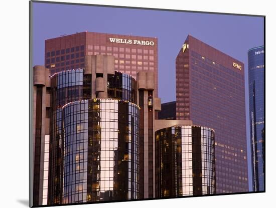 Downtown Skyscrapers in Los Angeles, California, United States of America, North America-Richard Cummins-Mounted Photographic Print