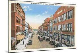 Downtown, South Norwalk, Connecticut-null-Mounted Art Print