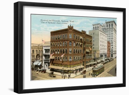 Downtown Spokane, Washington-null-Framed Art Print