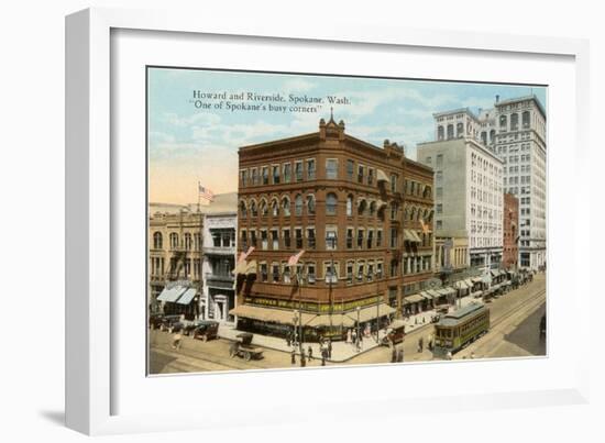 Downtown Spokane, Washington-null-Framed Art Print