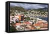 Downtown St. Georges, Grenada, Windward Islands, West Indies, Caribbean, Central America-Richard Cummins-Framed Stretched Canvas