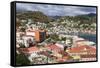 Downtown St. Georges, Grenada, Windward Islands, West Indies, Caribbean, Central America-Richard Cummins-Framed Stretched Canvas