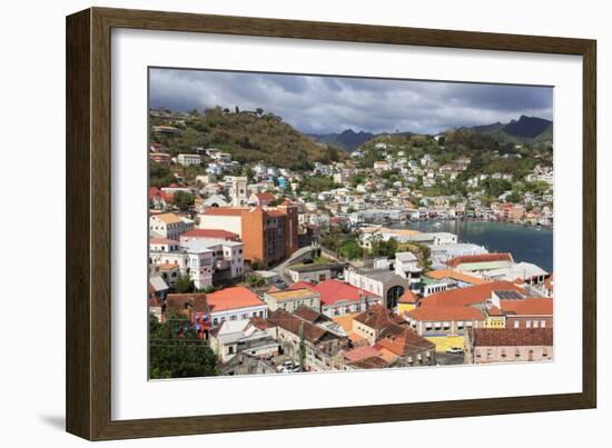 Downtown St. Georges, Grenada, Windward Islands, West Indies, Caribbean, Central America-Richard Cummins-Framed Photographic Print