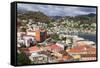 Downtown St. Georges, Grenada, Windward Islands, West Indies, Caribbean, Central America-Richard Cummins-Framed Stretched Canvas