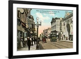 Downtown St. Joseph-null-Framed Art Print