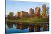 Downtown St. Louis, Missouri, as Seen from the Reflecting Pool-Jerry & Marcy Monkman-Stretched Canvas