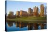 Downtown St. Louis, Missouri, as Seen from the Reflecting Pool-Jerry & Marcy Monkman-Stretched Canvas