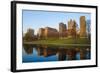 Downtown St. Louis, Missouri, as Seen from the Reflecting Pool-Jerry & Marcy Monkman-Framed Photographic Print