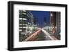 Downtown Street at Dusk, Hiroshima, Hiroshima Prefecture, Japan-Ian Trower-Framed Photographic Print