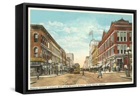 Downtown Terre Haute, Indiana-null-Framed Stretched Canvas