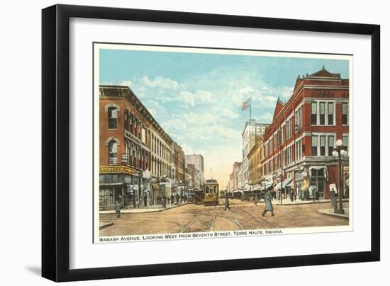 Downtown Terre Haute, Indiana-null-Framed Art Print