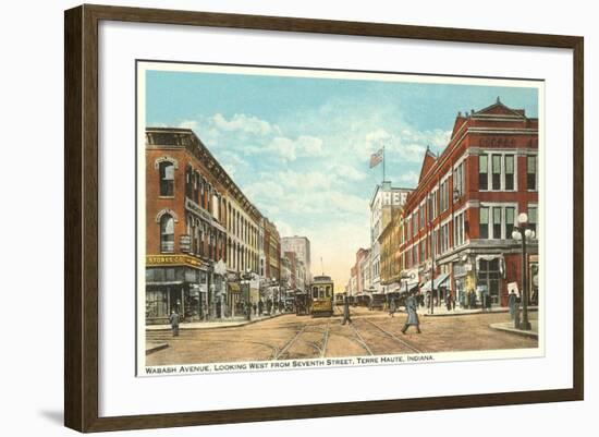 Downtown Terre Haute, Indiana-null-Framed Art Print