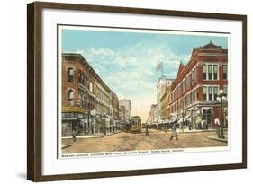 Downtown Terre Haute, Indiana-null-Framed Art Print