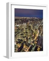 Downtown Toronto from CN Tower Skypod Observation Deck, Toronto, Ontario, Canada-Michele Falzone-Framed Photographic Print