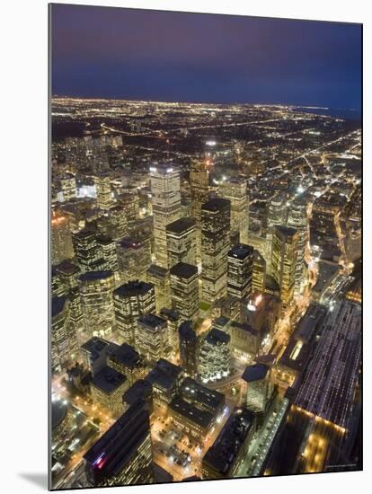 Downtown Toronto from CN Tower Skypod Observation Deck, Toronto, Ontario, Canada-Michele Falzone-Mounted Photographic Print