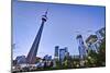 Downtown Toronto Park CN Tower-null-Mounted Art Print