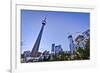 Downtown Toronto Park CN Tower-null-Framed Art Print