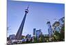 Downtown Toronto Park CN Tower-null-Mounted Art Print