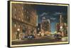 Downtown Tucson, Arizona at Night-null-Framed Stretched Canvas