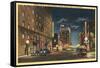 Downtown Tucson, Arizona at Night-null-Framed Stretched Canvas