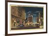Downtown Tucson, Arizona at Night-null-Framed Premium Giclee Print