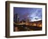 Downtown View and Detroit Avenue Bridge, Cleveland, Ohio, USA-Walter Bibikow-Framed Photographic Print