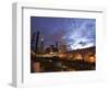 Downtown View and Detroit Avenue Bridge, Cleveland, Ohio, USA-Walter Bibikow-Framed Photographic Print