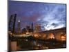 Downtown View and Detroit Avenue Bridge, Cleveland, Ohio, USA-Walter Bibikow-Mounted Photographic Print