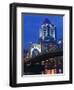 Downtown View from Allegheny Landing by 6th Street Bridge, Pittsburgh, Pennsylvania-Walter Bibikow-Framed Premium Photographic Print