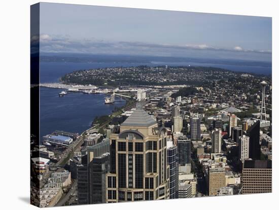 Downtown View From Columbia Center, Seattle, Washington State, USA-Jean Brooks-Stretched Canvas