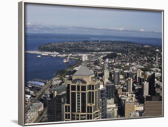 Downtown View From Columbia Center, Seattle, Washington State, USA-Jean Brooks-Framed Photographic Print