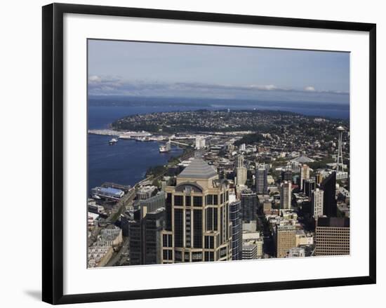 Downtown View From Columbia Center, Seattle, Washington State, USA-Jean Brooks-Framed Photographic Print